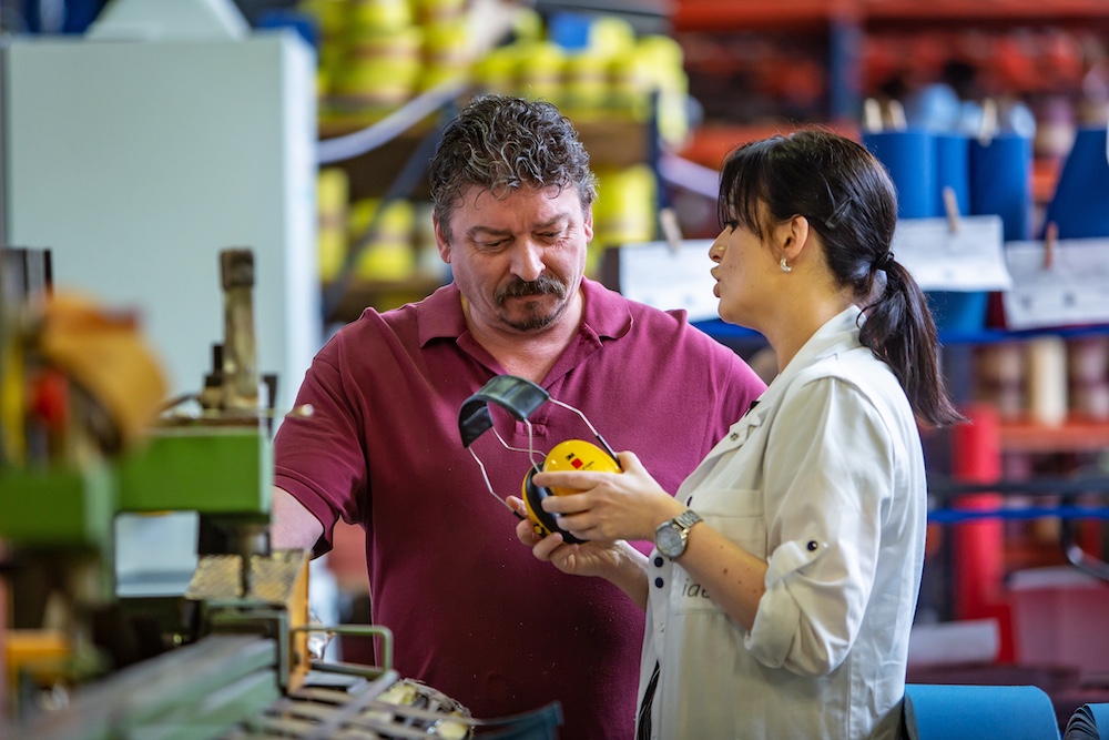 arbeidsarts op werkplekbezoek