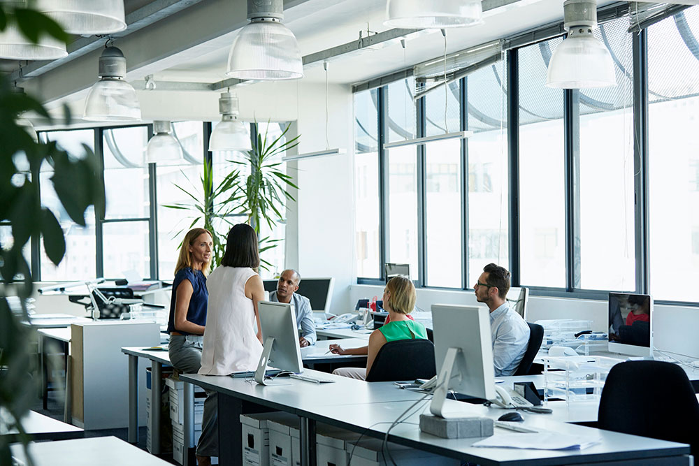 ergonomisch werken in een kantoor