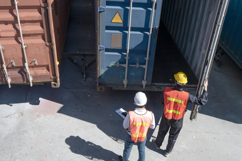 zeecontainer openen